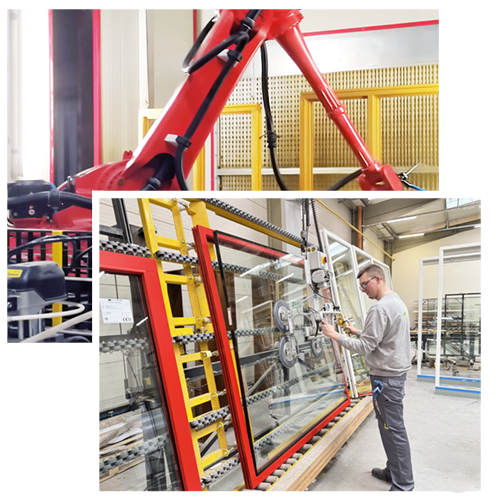 foto produkcja robot | Nexbau Okna, Bramy i Drzwi